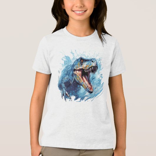 Tyrannosaurus rex Tri-Blend shirt (Voorkant)