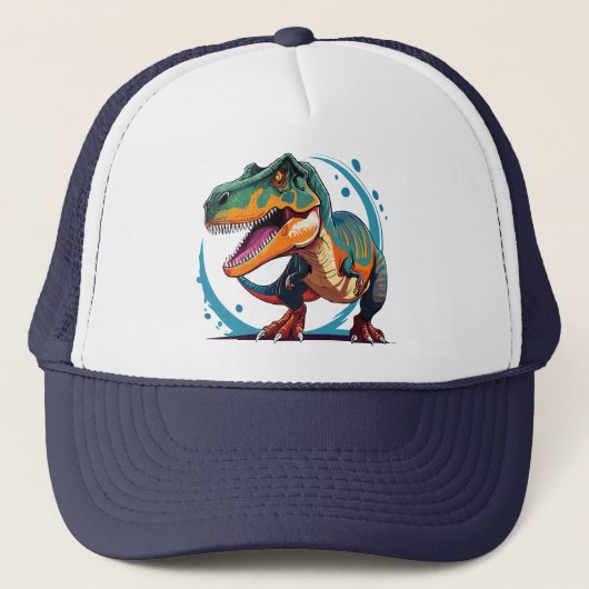 Tyrannosaurus Rex Trucker Pet (Voorkant)