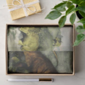 Tyrannosaurus rex vecht tegen styracosaurus tissuepapier (Geschenk)