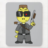 Tyrannosaurus rex verkleed als de terminator. muismat (Voorkant)