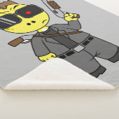 Tyrannosaurus rex verkleed als de terminator. sherpa deken (3/4)