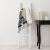 Tyrannosaurus rex verkleed als de terminator. sherpa deken (In situ)