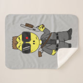 Tyrannosaurus rex verkleed als de terminator. sherpa deken (Voorkant (horizontaal))