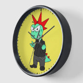 Tyrannosaurus rex verkleed als een Punk. (Hoek)