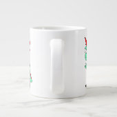 Tyrannosaurus rex verkleed als een Punk. Grote Koffiekop (Achterkant)