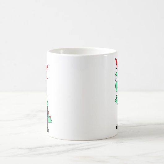 Tyrannosaurus rex verkleed als een Punk. Koffiemok (Center)