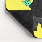 Tyrannosaurus rex verkleed als een Punk. Muismat (Hoek)