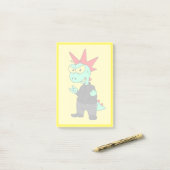 Tyrannosaurus rex verkleed als een Punk. Post-it® Notes (Op bureau)