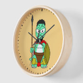 Tyrannosaurus rex verkleed als Leonidas. (Hoek)