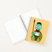 Tyrannosaurus rex verkleed als Leonidas. Notitieboek (Binnen)