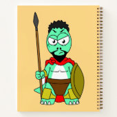 Tyrannosaurus rex verkleed als Leonidas. Notitieboek (Achterkant)