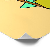 Tyrannosaurus rex verkleed als Leonidas. Poster (Hoek)