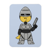 Tyrannosaurus rex verkleed als robocop. magneet (Verticaal)