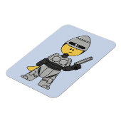 Tyrannosaurus rex verkleed als robocop. magneet (Linkerzijde)