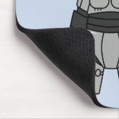 Tyrannosaurus rex verkleed als robocop. muismat (Hoek)