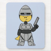 Tyrannosaurus rex verkleed als robocop. muismat (Voorkant)