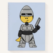 Tyrannosaurus rex verkleed als robocop. notitieboek (Voorkant)