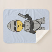 Tyrannosaurus rex verkleed als robocop. sherpa deken (Voorkant (horizontaal))