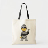 Tyrannosaurus rex verkleed als robocop. tote bag (Voorkant)