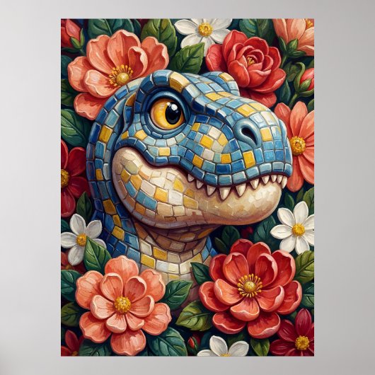 Tyrannosaurus rex Wall Art Poster Print T-Rex (Voorkant)