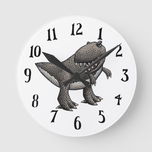 Tyrannosaurus Rex Wall klok (Voorkant)