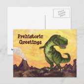 Tyrannosaurus Rex Writing Stuff Briefkaart (Voorkant / Achterkant)