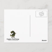 Tyrannosaurus Rex Writing Stuff Briefkaart (Achterkant)