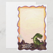 Tyrannosaurus Rex Writing Stuff Briefpapier (Voorkant / Achterkant)