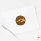 Tyrannosaurus Rex zal je eten Ronde Sticker (Envelop)