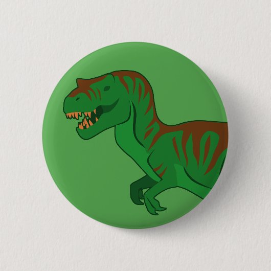 Tyrannosaurus Ronde Button 5,7 Cm (Voorkant)
