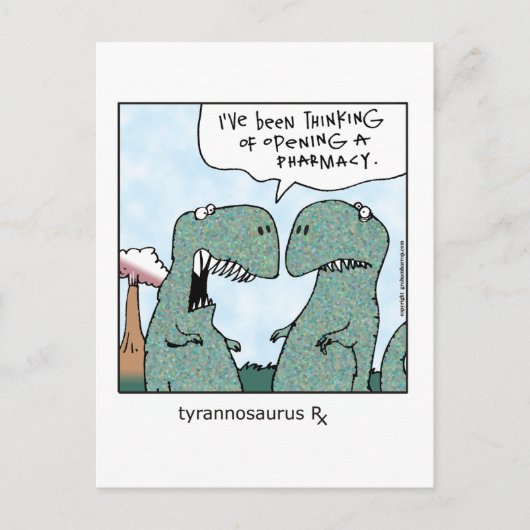 Tyrannosaurus Rx Briefkaart (Voorkant)
