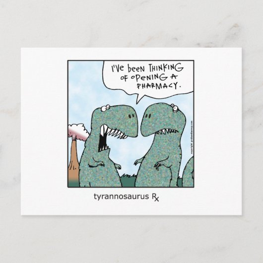 Tyrannosaurus Rx Briefkaart (Voorkant)