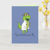 Tyrannosaurus Rx T Rex Funny Wenskaart Kaart (Gele Bloem)