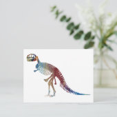 Tyrannosaurus skeleton briefkaart (Staand voorkant)