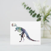 Tyrannosaurus skeleton briefkaart (Staand voorkant)
