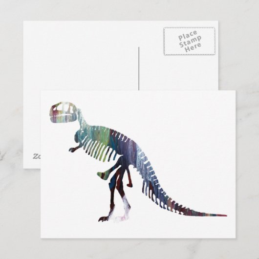 Tyrannosaurus skeleton briefkaart (Voorkant / Achterkant)