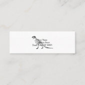 Tyrannosaurus Skeleton - Choose background color Mini Visitekaartje (Voorkant)