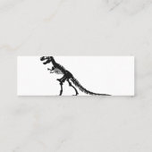 Tyrannosaurus Skeleton - Choose background color Mini Visitekaartje (Achterkant)