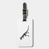 Tyrannosaurus Skeleton - Kies achtergrondkleur Bagagelabel (Voorkant verticaal)