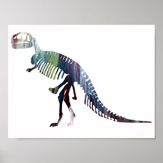 Tyrannosaurus skeleton poster (Voorkant)