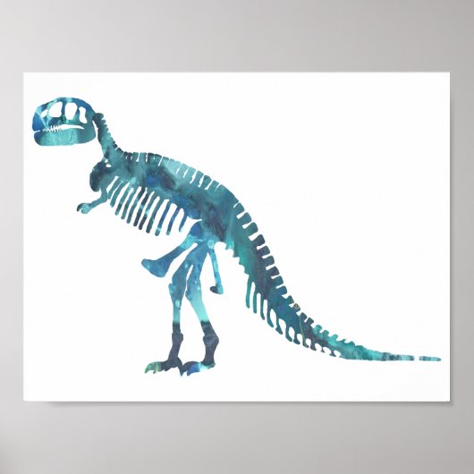 Tyrannosaurus skeleton poster (Voorkant)