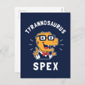 Tyrannosaurus Spex Briefkaart (Voorkant / Achterkant)