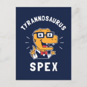 Tyrannosaurus Spex Briefkaart (Voorkant)
