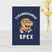 Tyrannosaurus Spex Kaart (Gele Bloem)