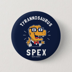 Tyrannosaurus Spex Ronde Button 5,7 Cm