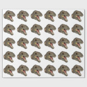 Tyrannosaurus STRIKES Cadeaupapier (Vlak)