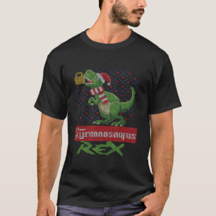 Tyrannosaurus T Rex Beer Dynosaurier Ugly Christma T-shirt
