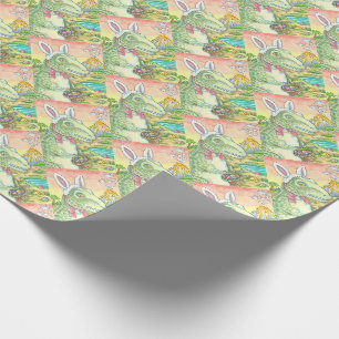TYRANNOSAURUS T REX, DINO EASTER WRAPPINGSPAPIER CADEAUPAPIER