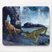 Tyrannosaurus T-Rex Dinosaur Battle Alien Planet Muismat (Voorkant)