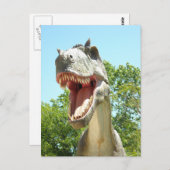 Tyrannosaurus T-Rex Dinosaur Briefkaart (Voorkant / Achterkant)